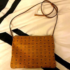 MCM Medium Visetos Original Leather Pouch